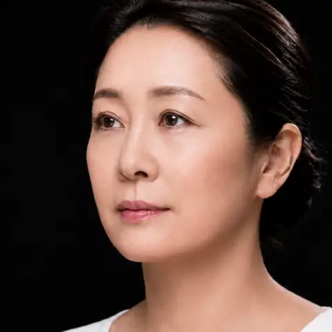 노화 진행 시각화 — 위에서 아래로 처짐